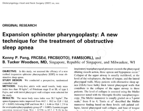 expansion sphincter pharynoplasty
